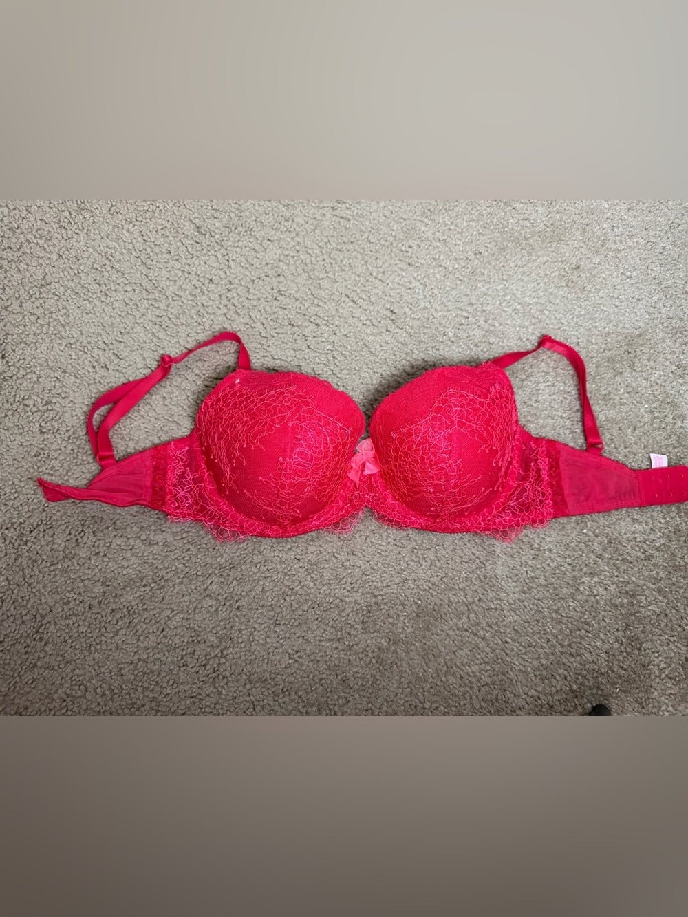 Victoria’s Secret Red Lace Bra - 32DDD
